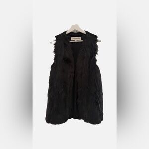 Esley Collection Midnight Faux Fur Vest
